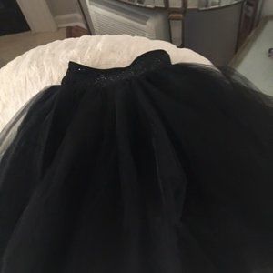 Black w/Sequin Tulle Skirt